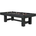 8' reno pool table ink black