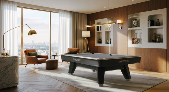 7' acurra pool table strong black