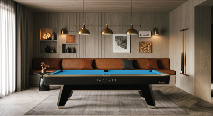 7' acurra pool table strong black