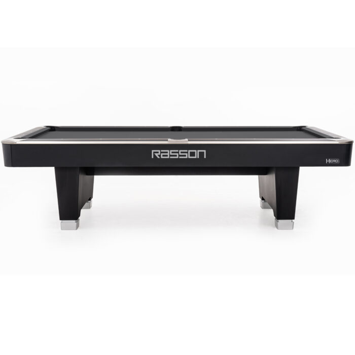 7' hero pool table strong black