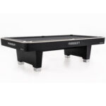 7' hero pool table strong black