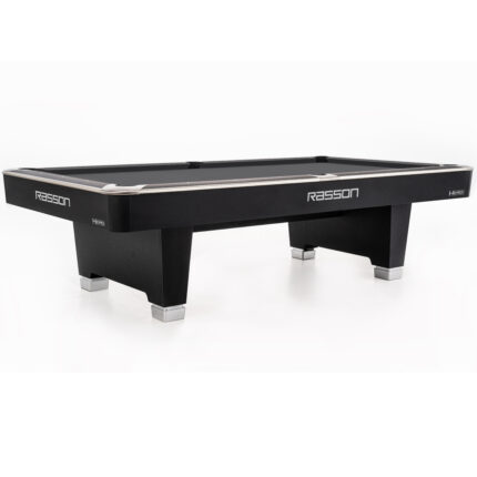 7' hero pool table strong black