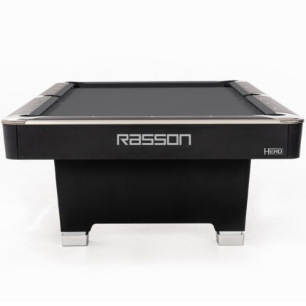 7' hero pool table strong black