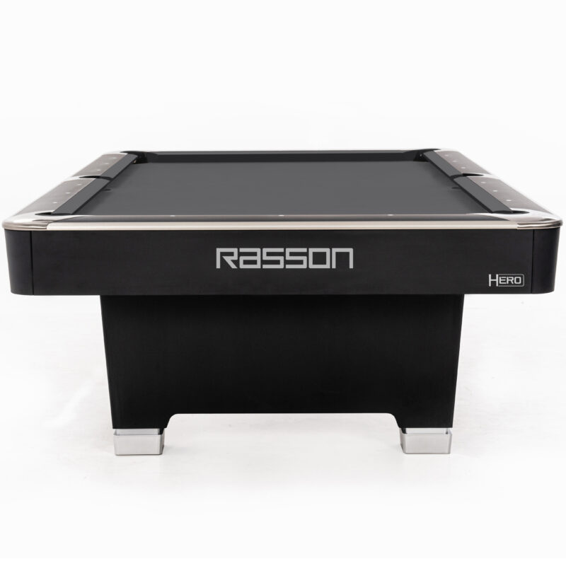 7' hero pool table strong black