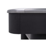 9' iron man pool table black