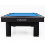 9' iron man pool table black