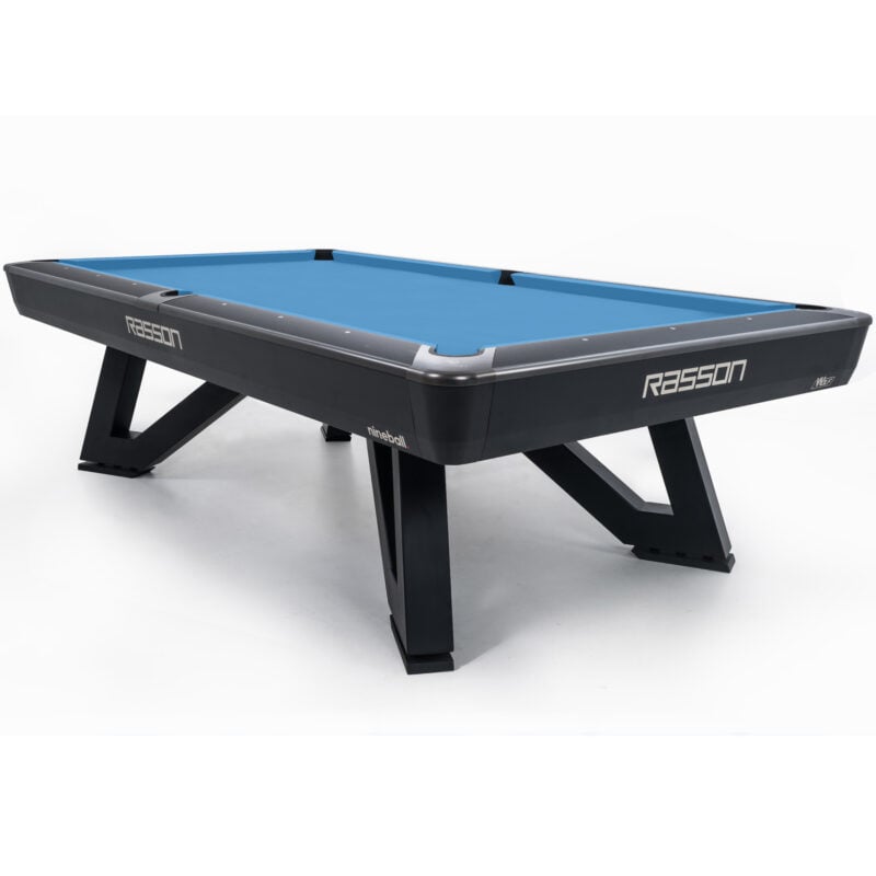 8' wolf pool table black fluorocarbon