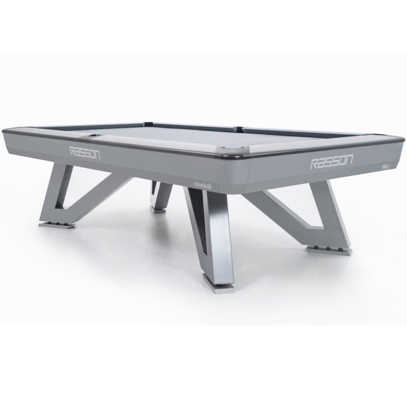 8' wolf pool table silver fluorocarbon