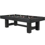 8' reno pool table ink black