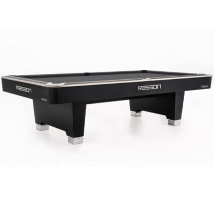 7' hero pool table strong black