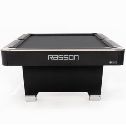 7' hero pool table strong black