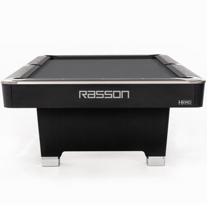 7' hero pool table strong black