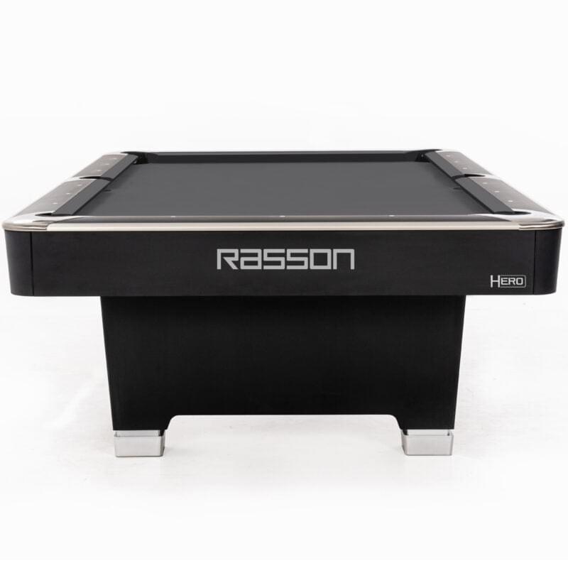 7' hero pool table strong black