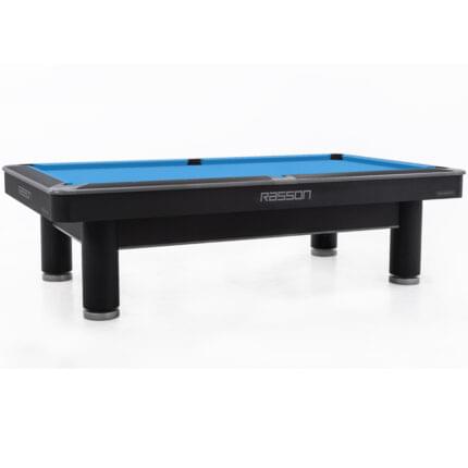 9' iron man pool table black